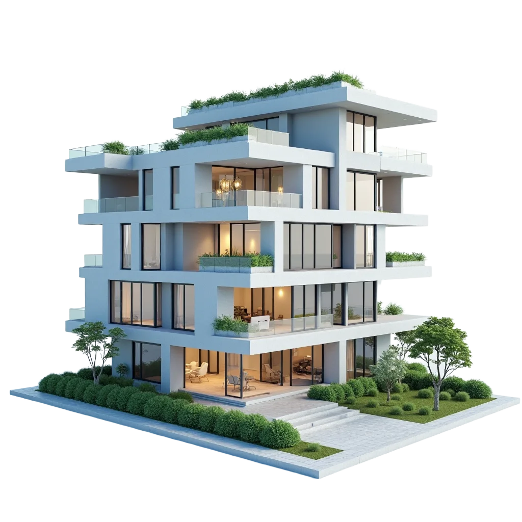 Modern Multi-Storey Apartment Building